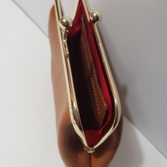 NEW! DOONEY & BOURKE Pebble Grain Leather Large Frame Coin Purse/Pouch - Picture 7 of 8